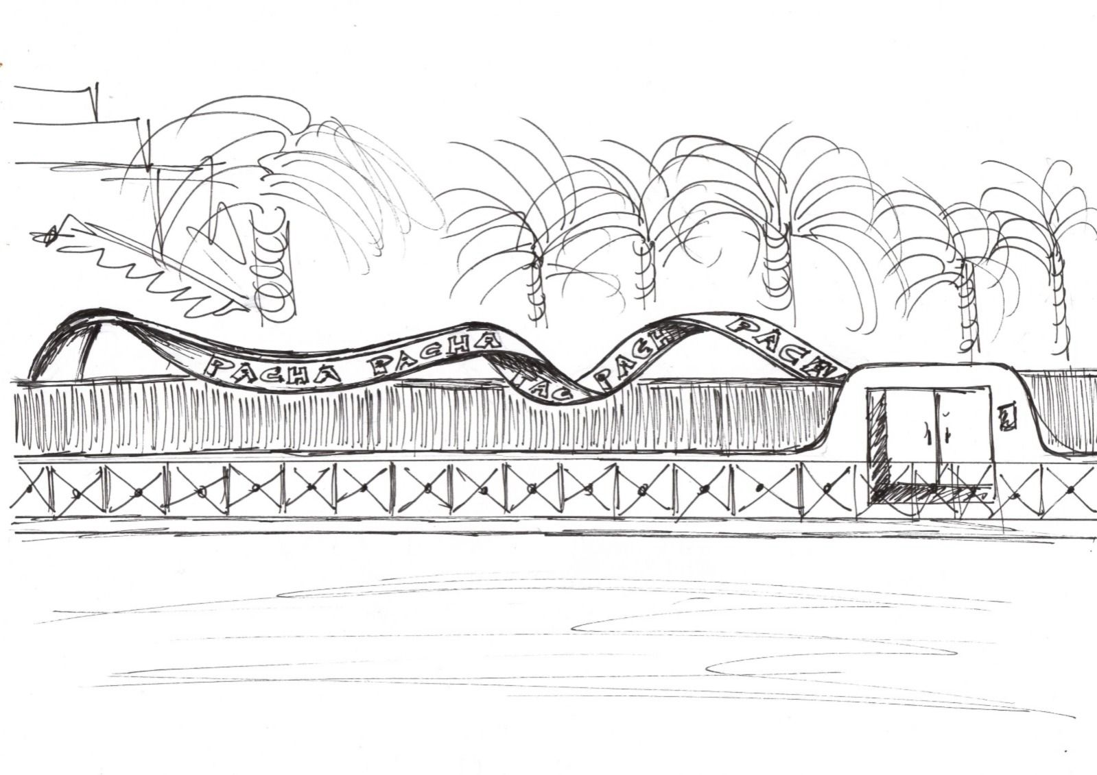 Gola Draw LED Curve Screen Outside